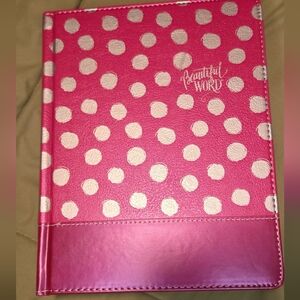 NIV Beautiful Word Coloring Bible Pink Polka Dot Hardcover Zondervan
